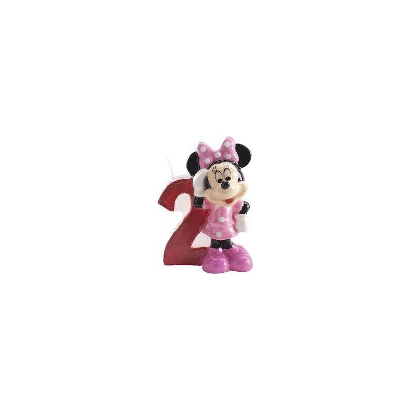 Vela numero 2 Minnie Mouse