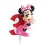 Vela numero 3 Minnie Mouse