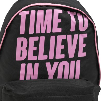 Mochila basic rosa - Time to believe in you
