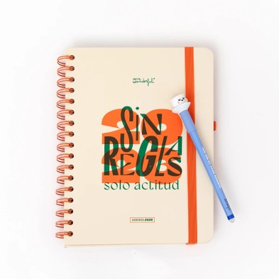 Agenda Office semanal 2026 Sin reglas, solo actitud Mr. Wonderful