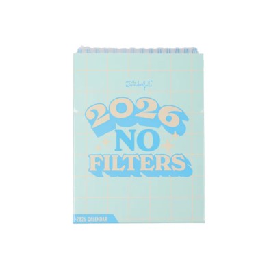 Calendario pequeño de mesa 2026 No Filters Mr Wonderful