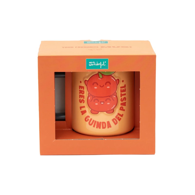 Taza 3D Cerezas Eres la Guinda del Pastel