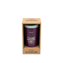 Taza termo take away Un café mezclado, no agitado - Mr Wonderful