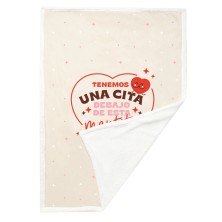 Manta con funda de cojín Tenemos una cita debajo de esta mantita