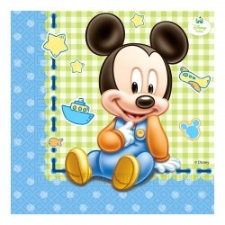 Set 20 servilletas Mickey Mouse bebé