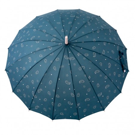 Paraguas grande azul - Estampado aguacates